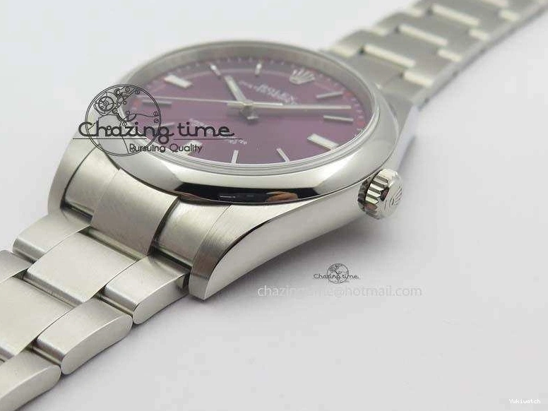 39mm 114300 Bracelet Dial SS On Best Edition SA3132 JF Oyster 1:1 Grape Perpetual 0228